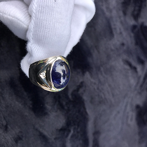 SẢN PHẨM : NHẪN  NAM ĐÁ CHỦ SAPPHIRE XANH